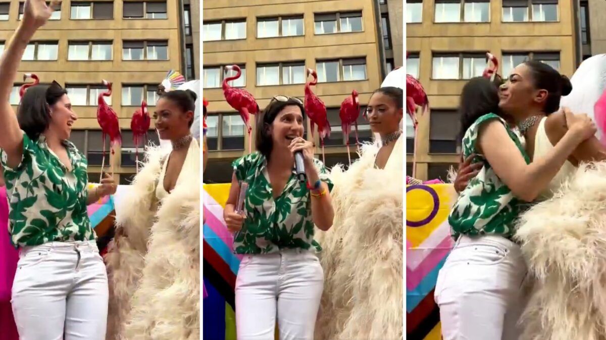 Elly Schlein ed Elodie al pride di Milano 2024