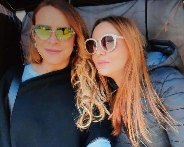 Karla Sofia Gascon e la sceneggiatrice e regista Rossella Grassi
