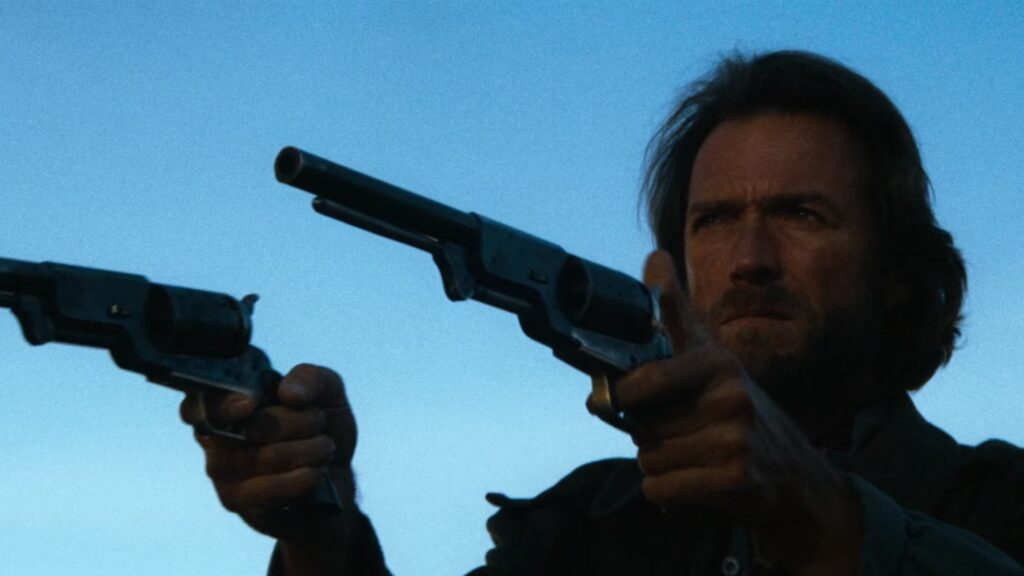 Clint Eastwood in Il texano con gli occhi di ghiaccio