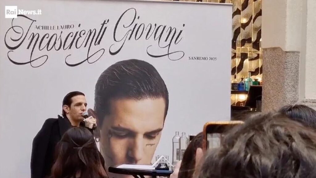 Achille Lauro in conferenza stampa, parla di Corona