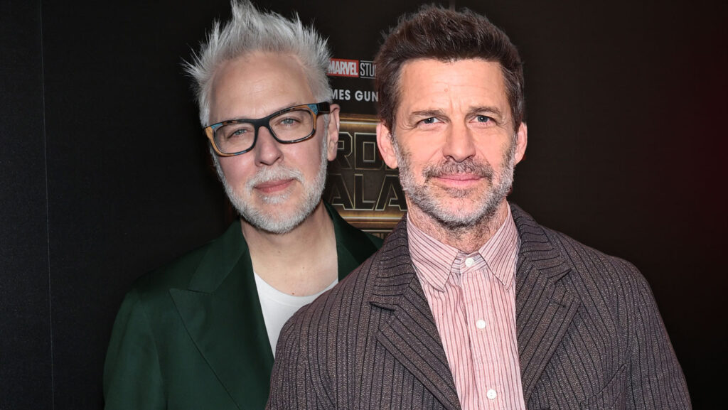 Collage di James Gunn e Zack Snyder