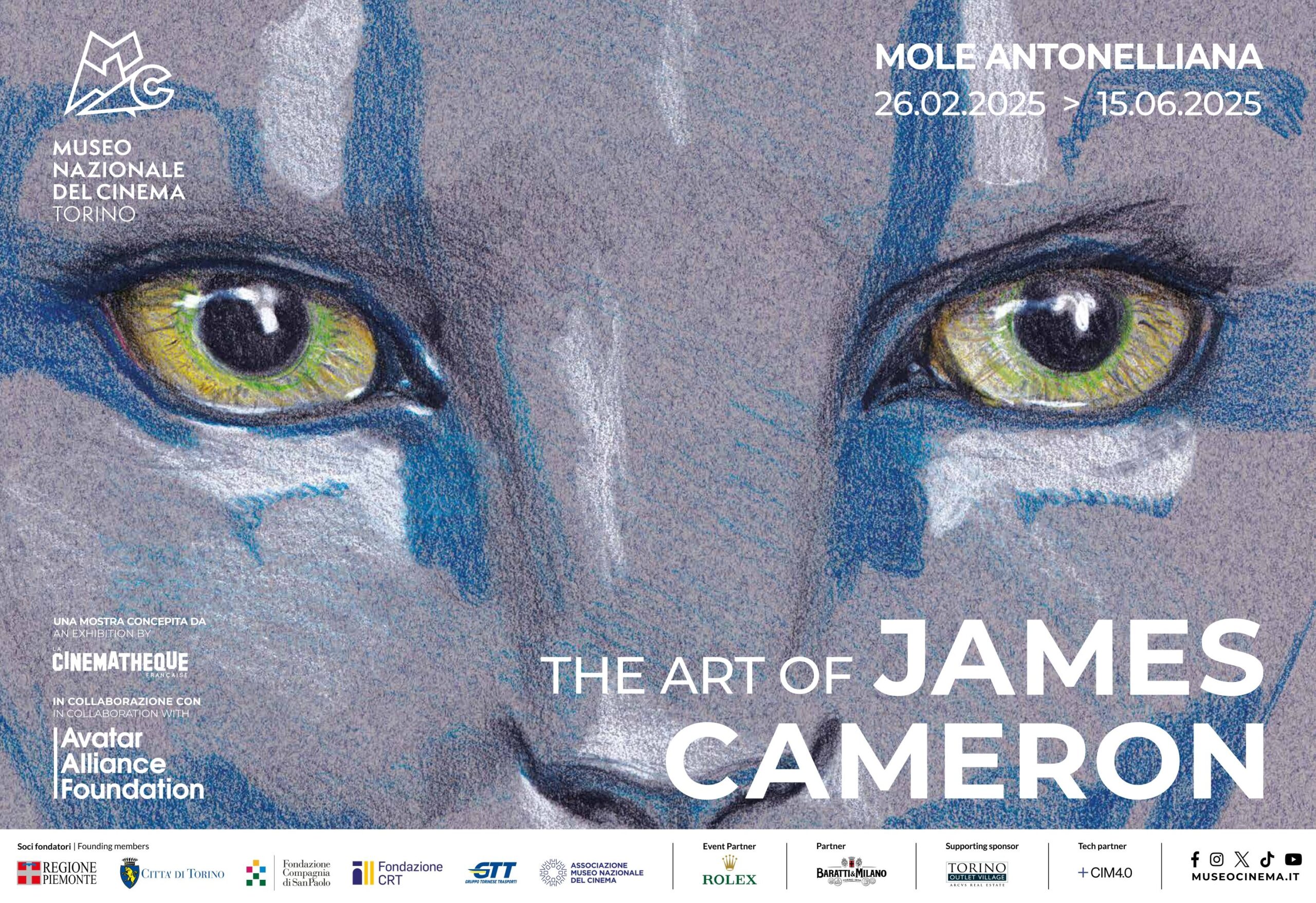 manifesto mostra James Cameron a Torino 2025
