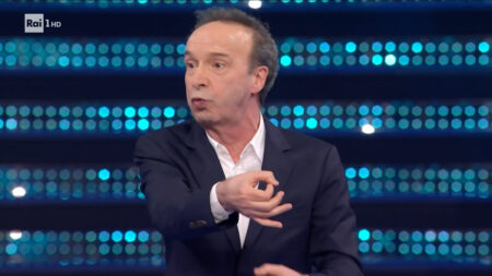 Roberto Benigni a Sanremo 2025