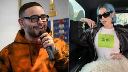 Rocco Hunt presenta a Rose Villain l’amico che le aveva gridato “Si ‘na preta” all’Ariston Rocco Hunt e Rose Villain