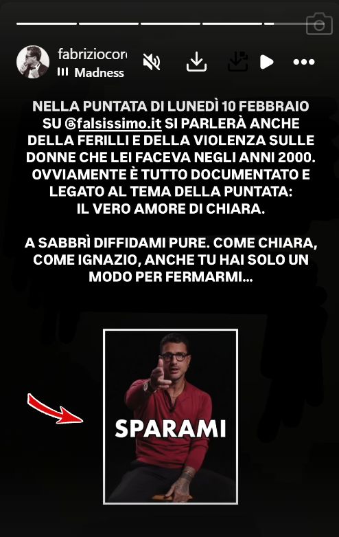 Fabrizio Corona minaccia Sabrina Ferilli