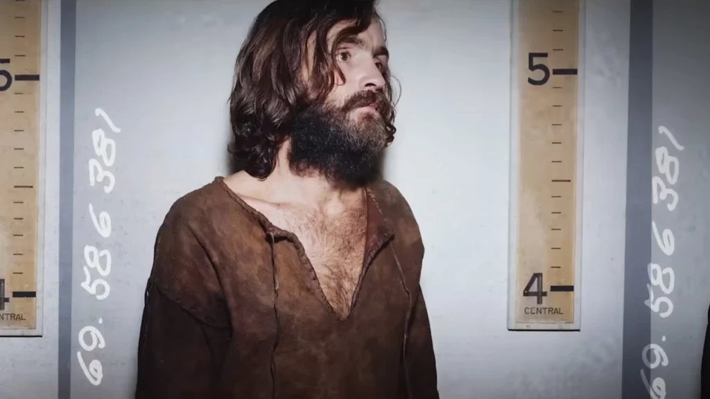 Un'immagine di Charles Manson. 