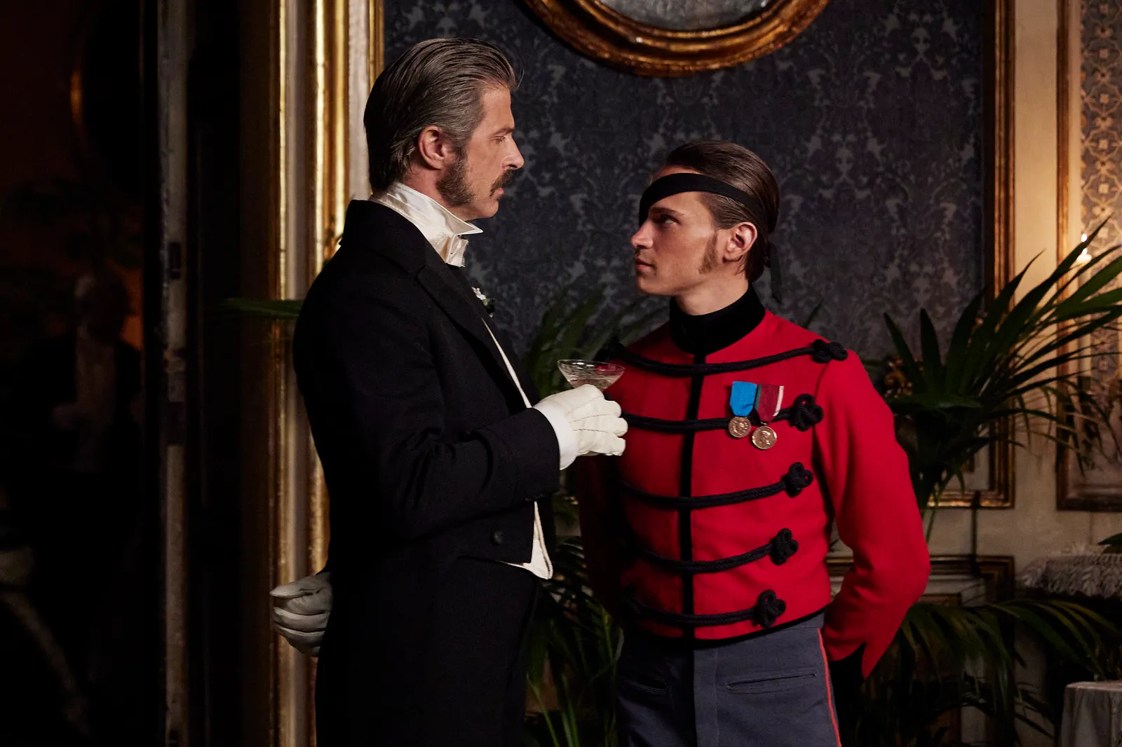 Una scena della serie Il Gattopardo.