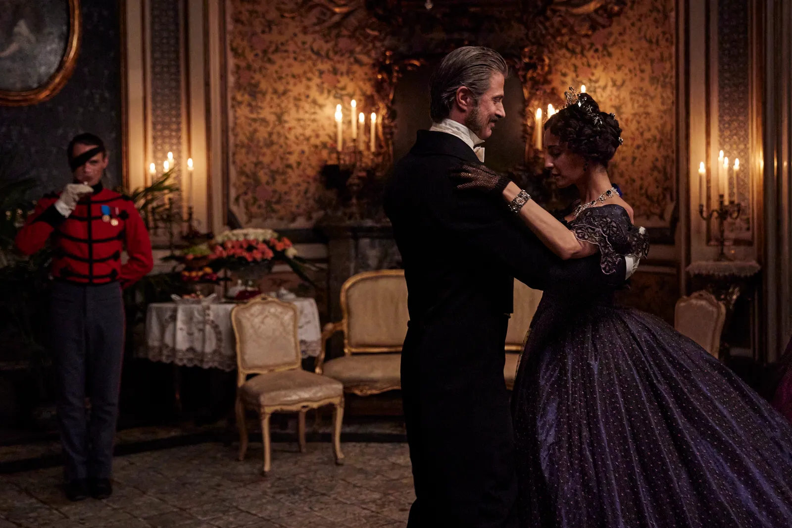 Una scena della serie Il Gattopardo.