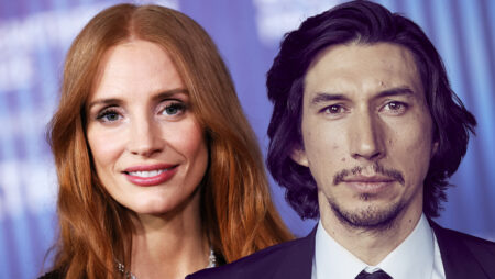 Adam Driver protagonista di The Dealer, nuova serie AppleTv+ Adam Driver e Jessica Chastain - collage Deadline
