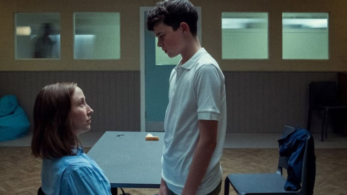 Una scena della serie tv Adolescence.