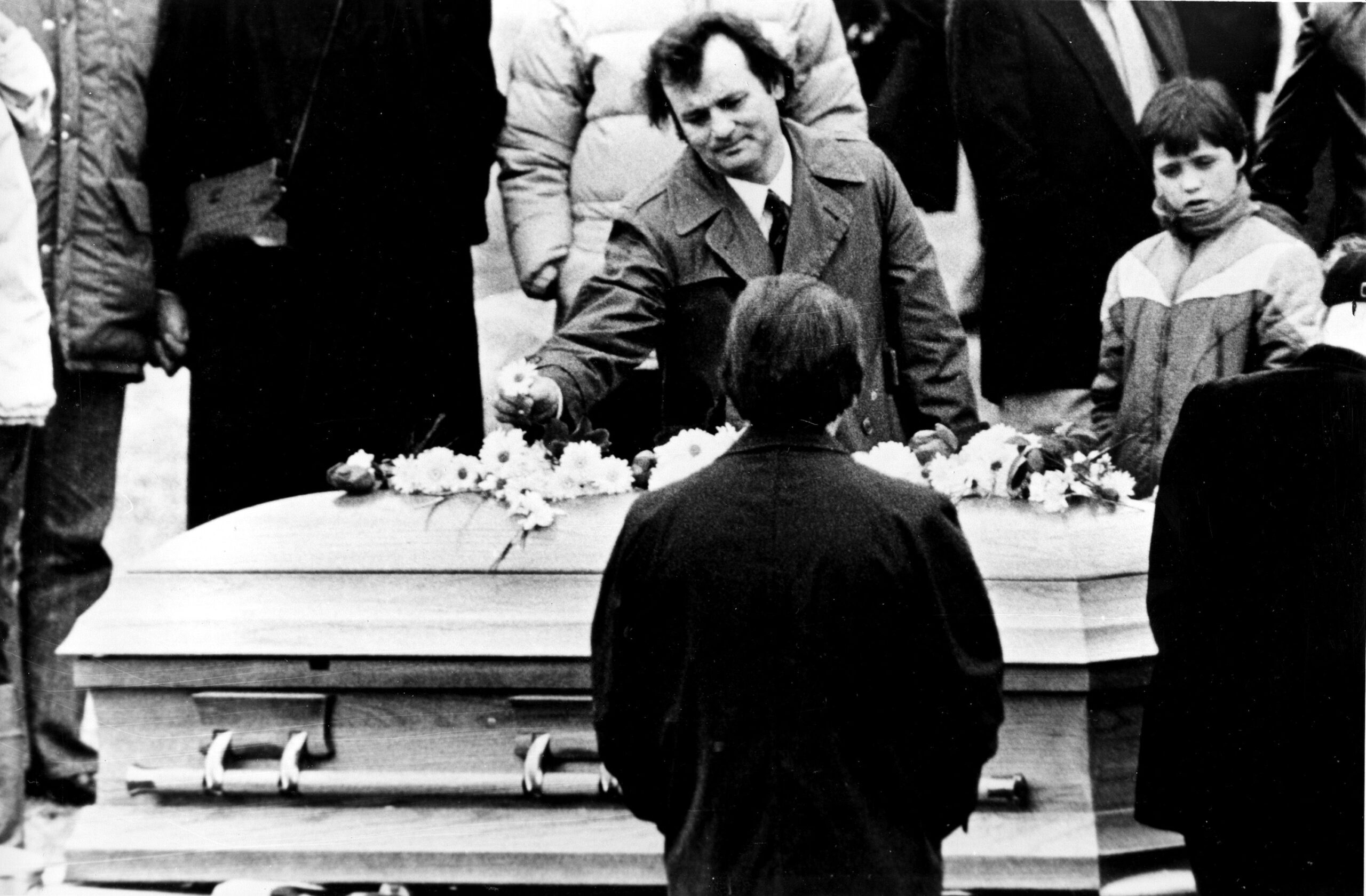 Bill Murray ai funerali di John Belushi nel 1982