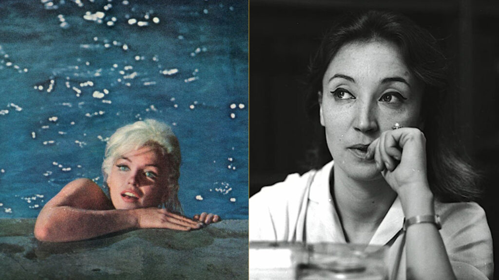 Marilyn Monroe e Oriana Fallaci