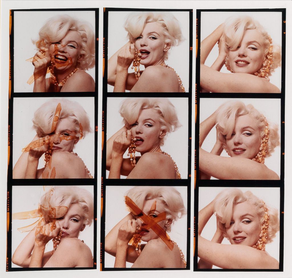 Marilyn Monroe in una serie di foto di Bert Stern
