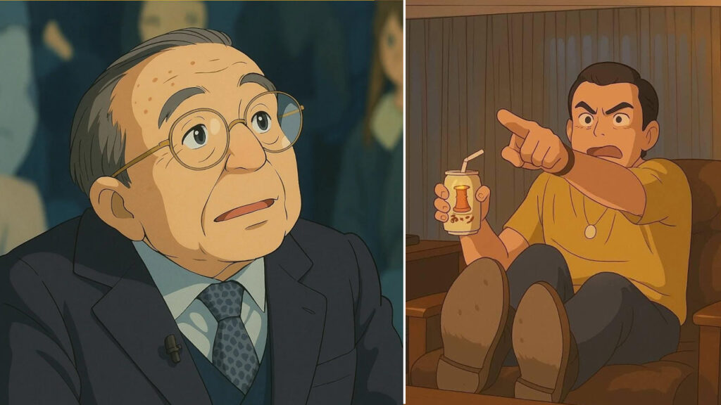 meme realizzati in Ai nello stile di Studio Ghibli