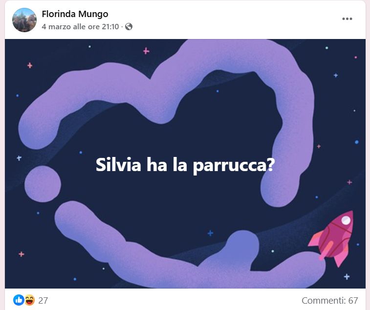 post parrucca silvia UPAS