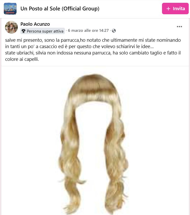 post parrucca silvia UPAS