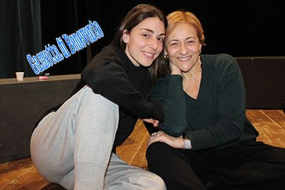 Luisa Amatucci nel backstage de Streghe da marciapiede