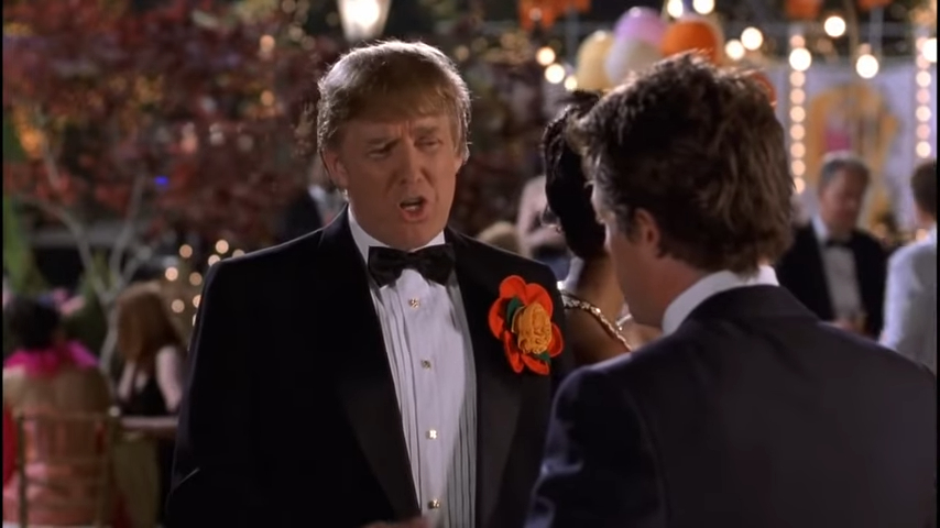 Two Weeks Notice, Donald Trump in una scena