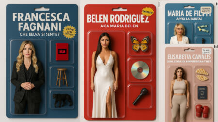 Gli action figure in AI dei vip italiani
