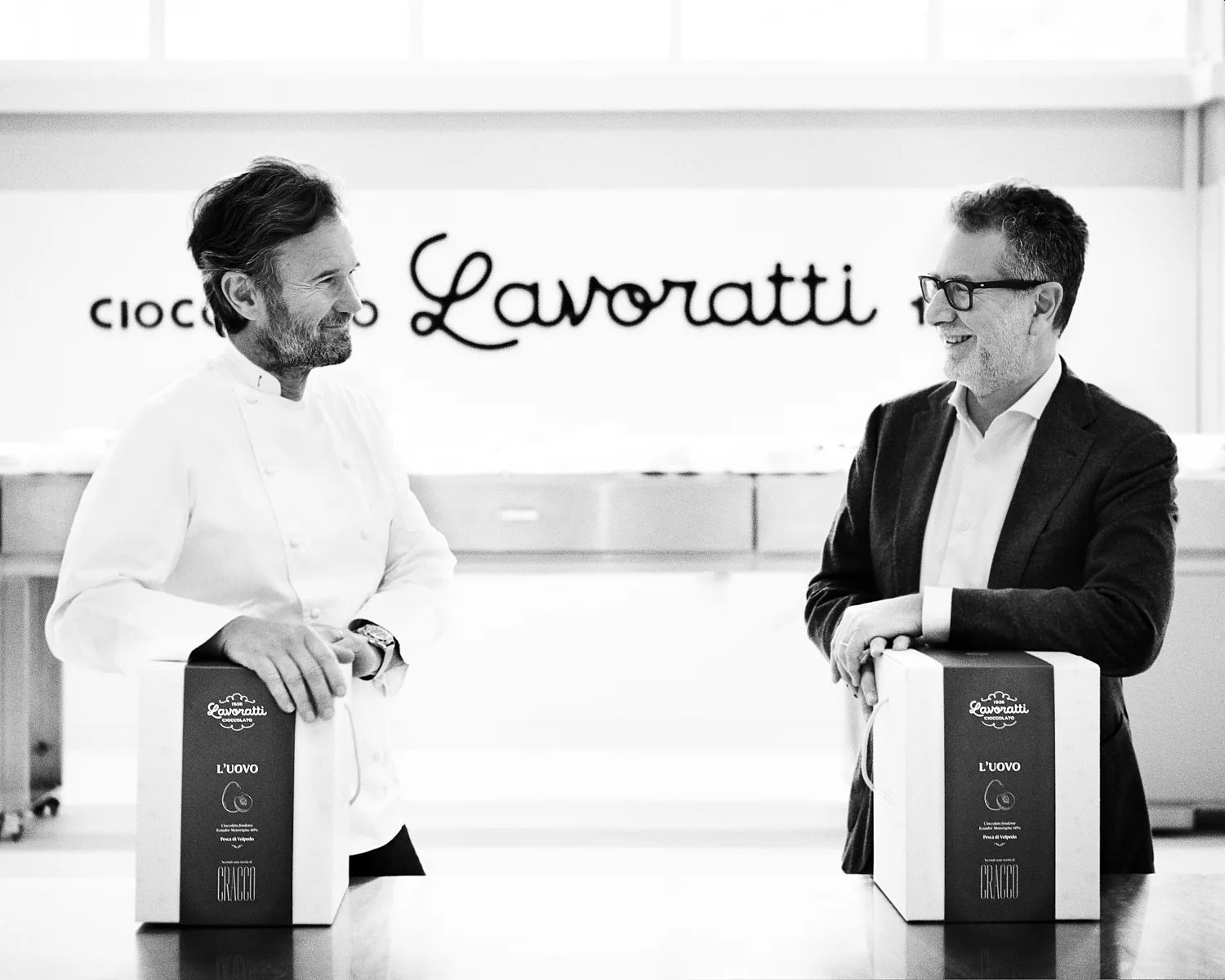 Fabio Fazio e Carlo Cracco alla Lavoratti