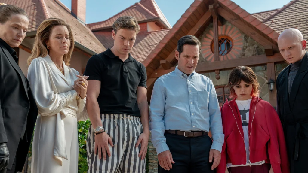 Una scena dal film Death of a Unicorn