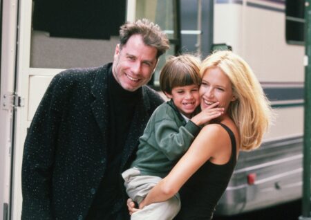 John Travolta, Kelly Preston con il figlio Jett