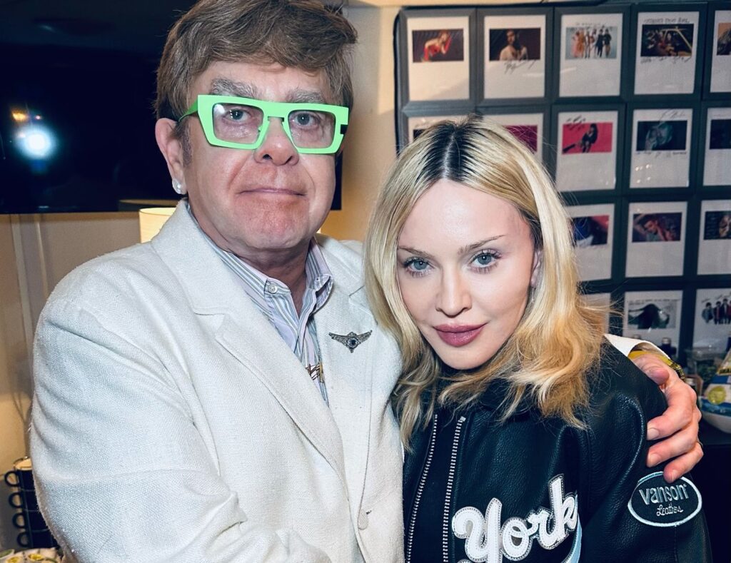 Madonna e Elton John nel 2025
