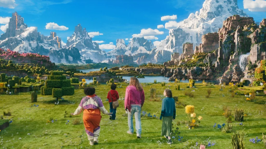 Una scena di Un film Minecraft