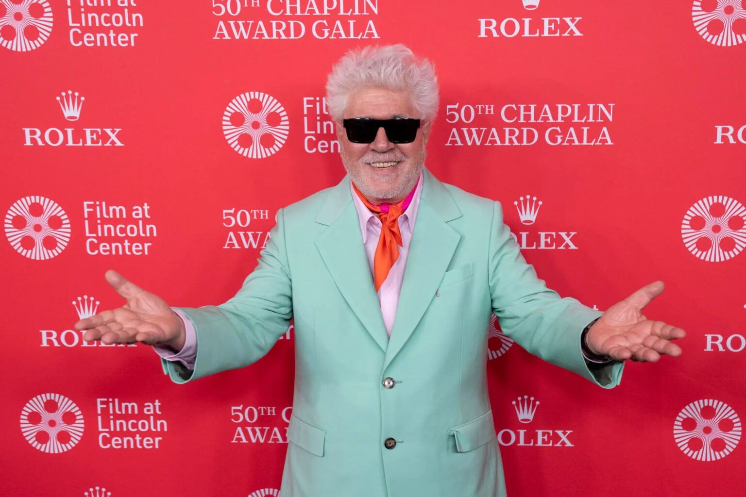 Pedro Almodovar al Lincoln Center di Manhattan per il 50esimo Chaplin Award