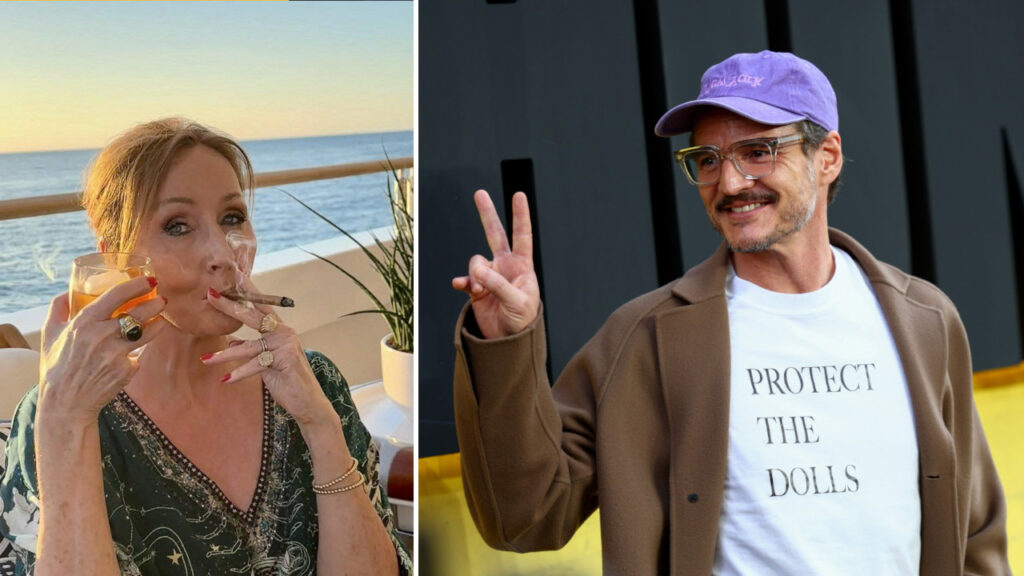 Pedro Pascal e J.K. Rowling