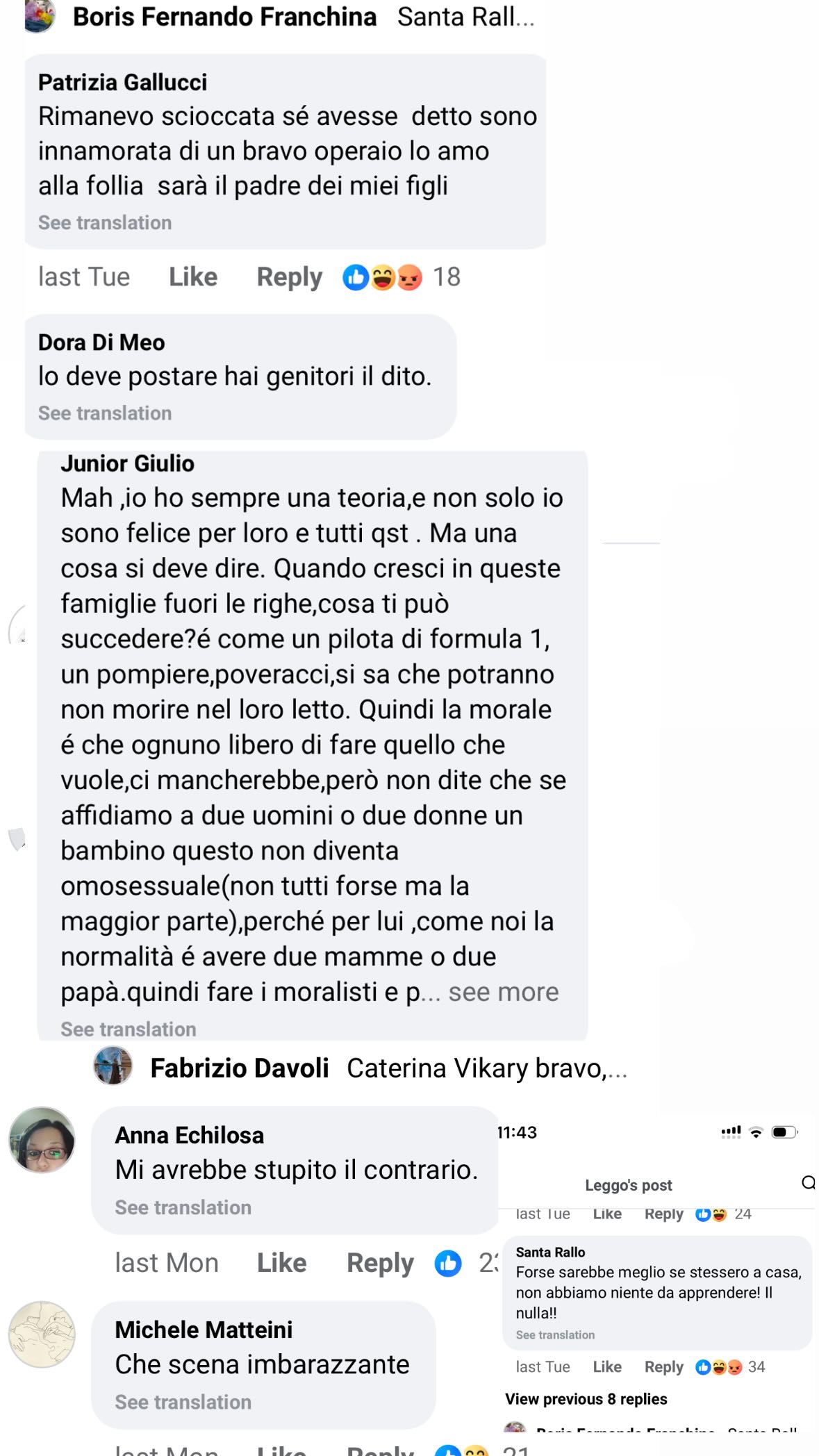 commenti social Anna Lou Castoldi