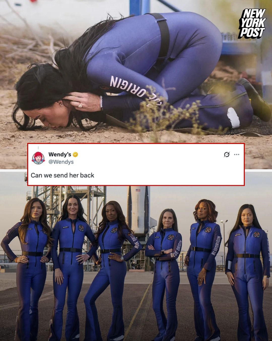 Il commento di Wendy's su Katy Perry nello spazio