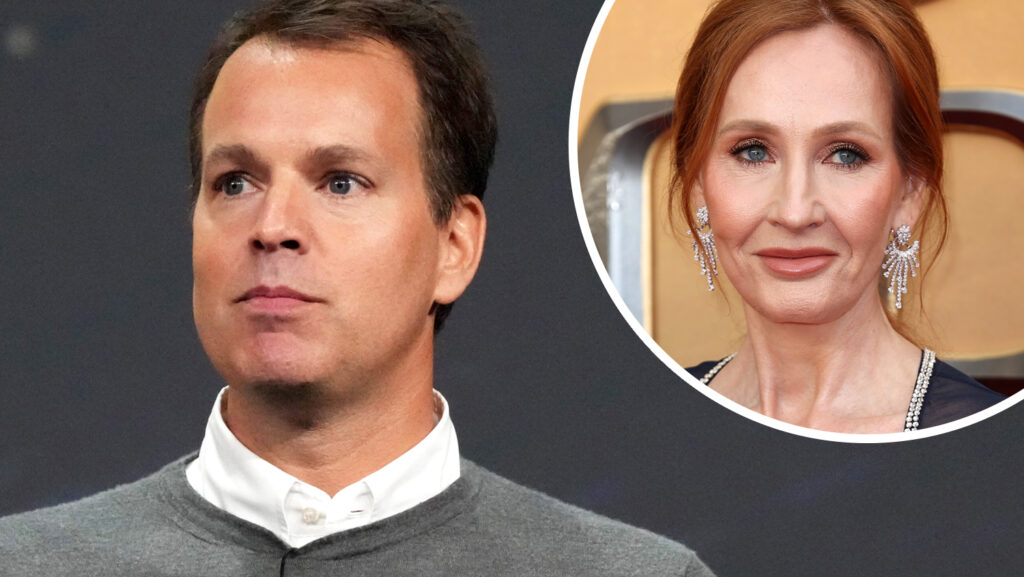 Collage Casey Bloys/J.K. Rowling