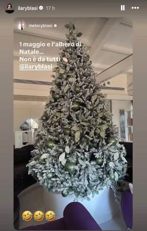 l'albero di Natale di Ilary Blasi