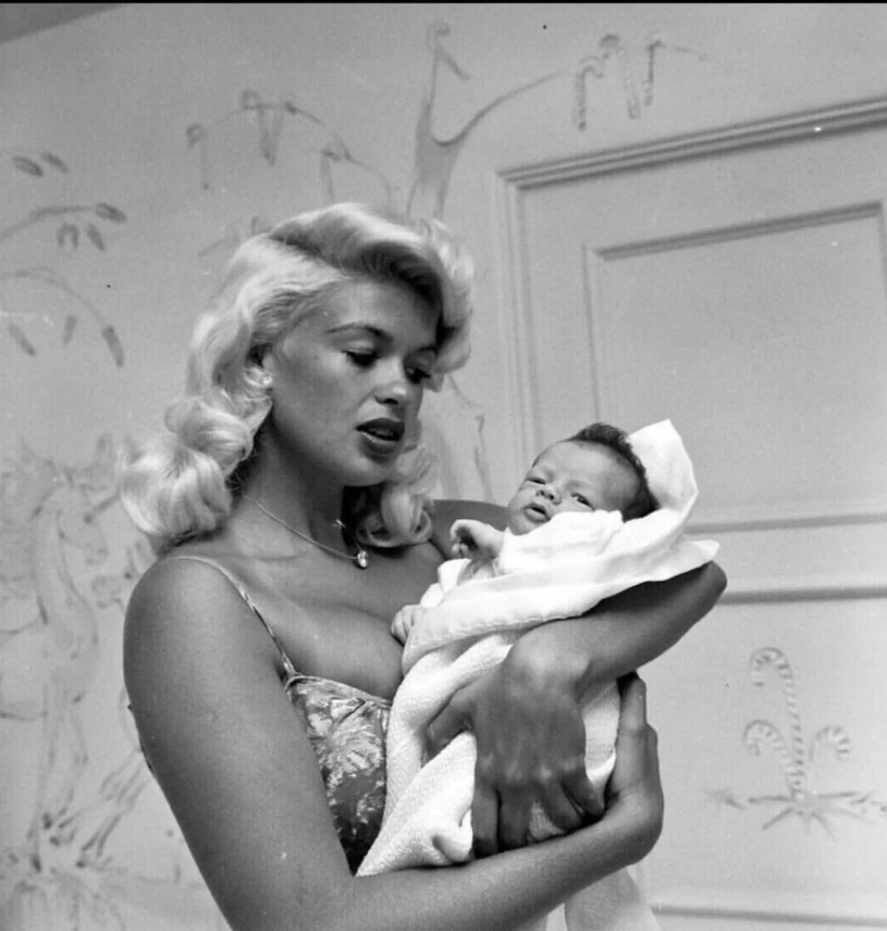 Jayne Mansfield e sua figlia Mariska Hargitay