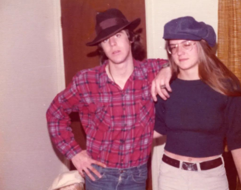 Kelsey Grammer con sua sorella Karen negli anni '70
