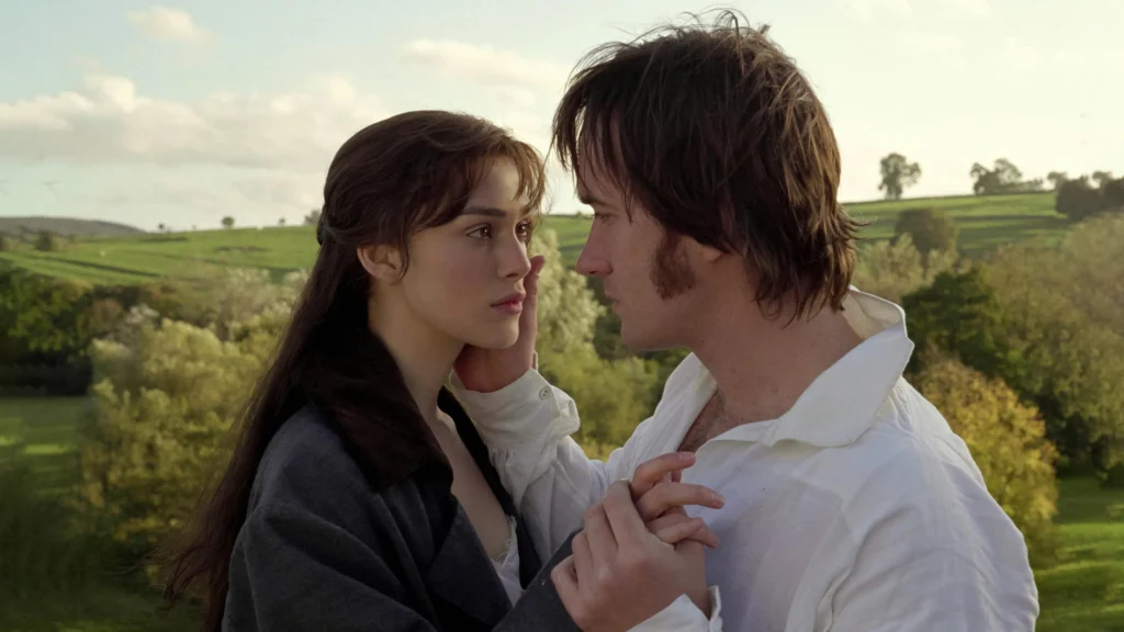 Elizabeth e Darcy in una scena di Orgoglio e Pregiudizio