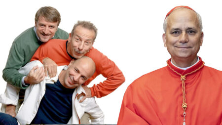 Aldo, Giovanni, Giacomo e Papa Leone XIV