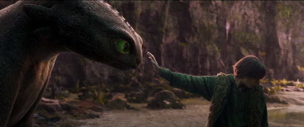 Una scena di Dragon Trainer 2025 (fonte: Universal)