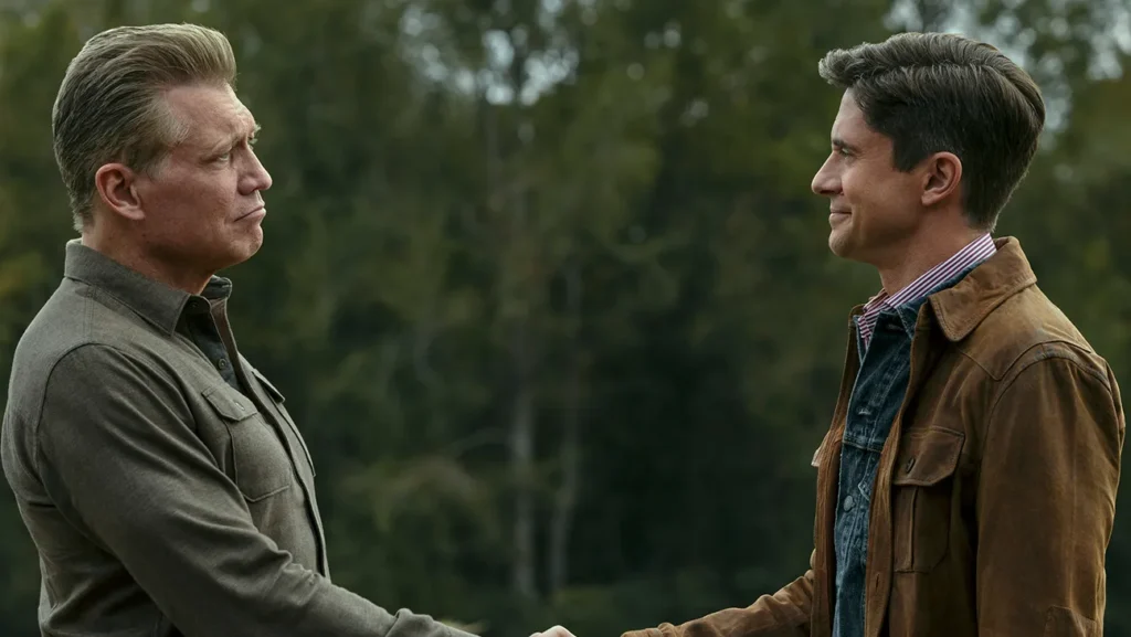 Una scena della serie The Waterfront © 2025 Netflix, Inc.