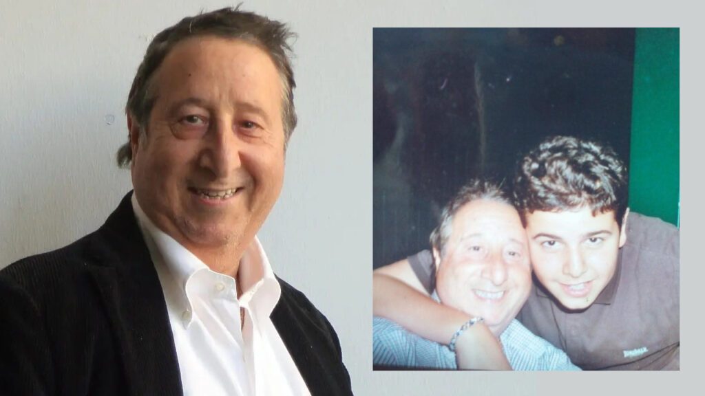 Alvaro Vitali e suo figli Ennio