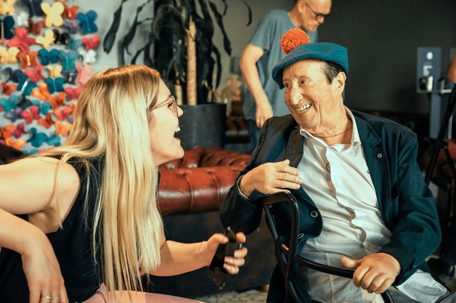 Alvaro Vitali con sua moglie Stefania Corona