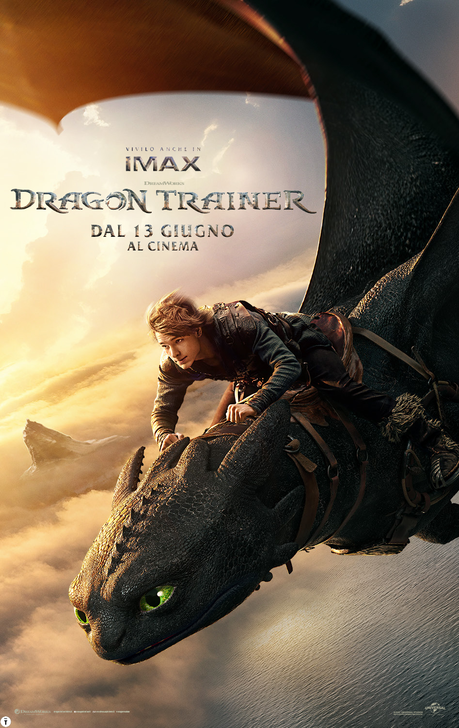 Il poster italiano del live action di Dragon Trainer