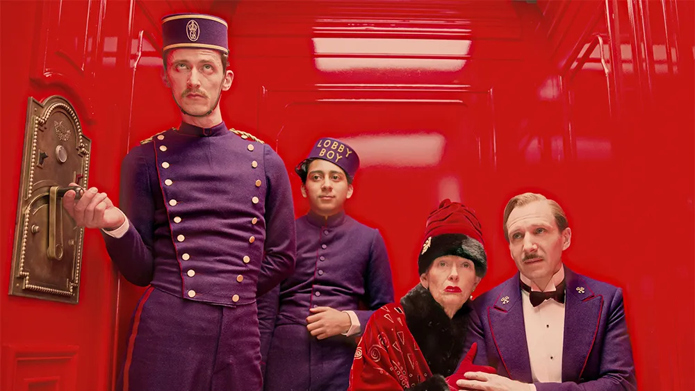 Una scena di The Grand Budapest Hotel (fonte: The Grand Budapest Hotel)