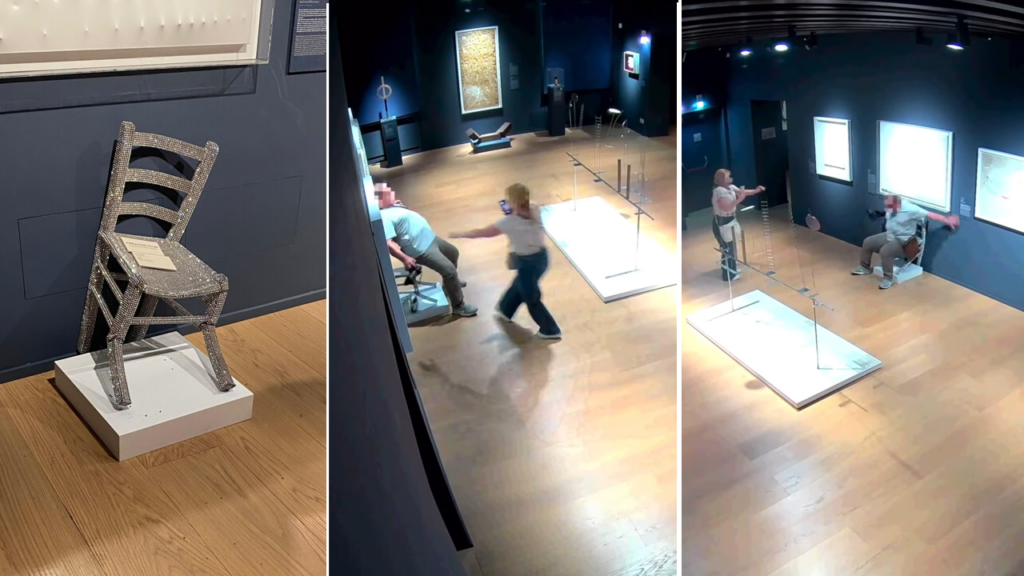 La sedia Van Gogh di Nicola Bolla distrutta a Palazzo Maffei