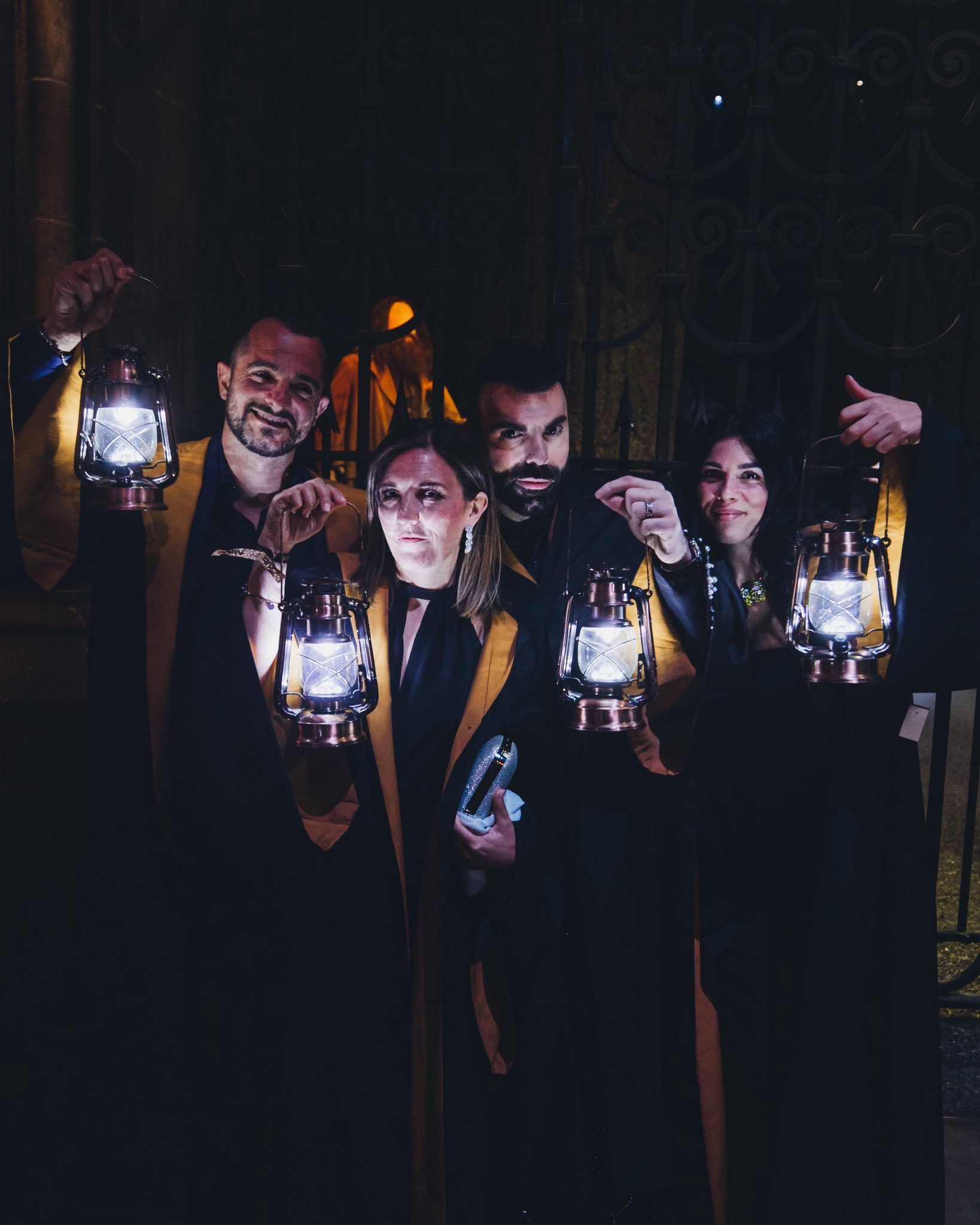 Un momento magico della festa di Vincenzo Maisto ai Warner Bros Studios