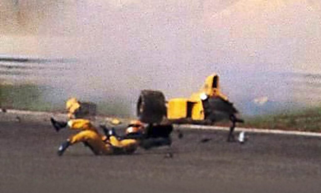 Martin Donnelly,, un'immagine dell'incidente [DailyMail]