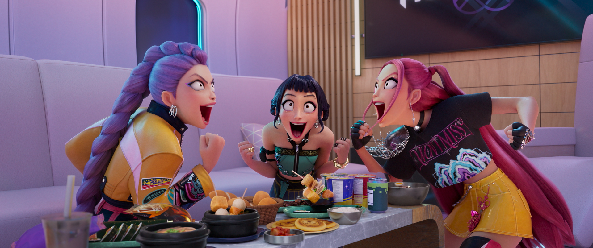 Una scena di Kpop Dmon Hunters, una scena (fonte: netflix)