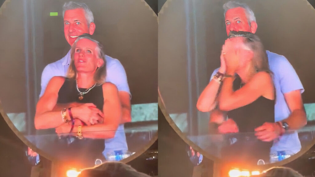 Andy Byron e Kristin Cabot al concerto dei Coldplay