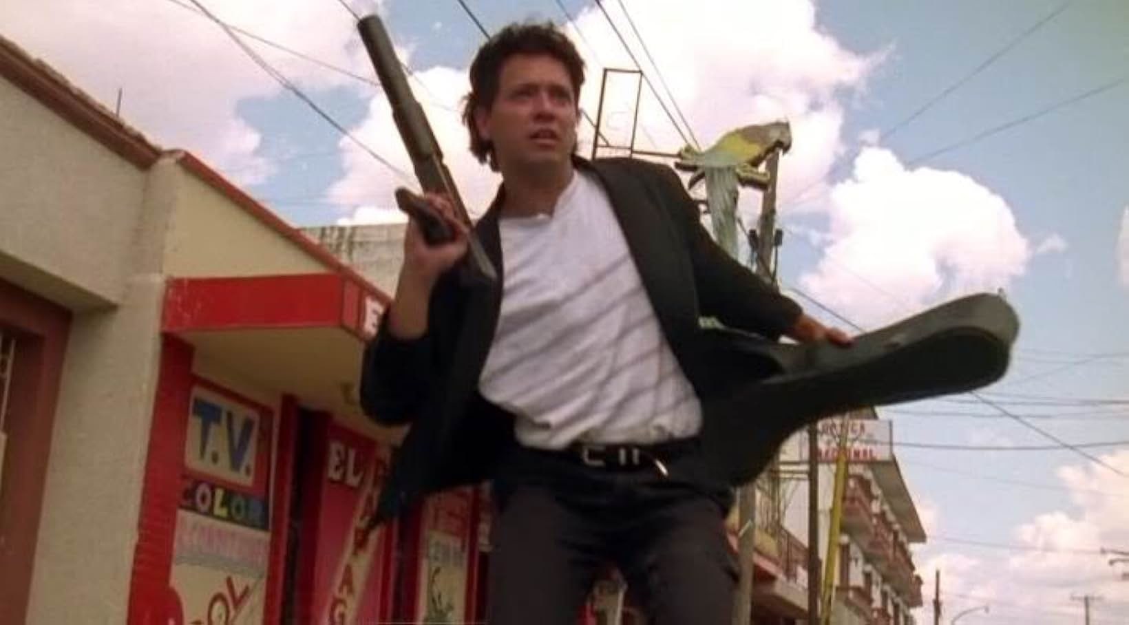 Una scena de El Mariachi (fonte: Columbia Pictures)
